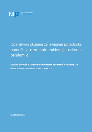 Slika naslovne strani poročila Slika naslovne strani poročila